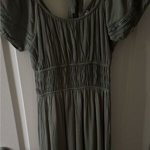 Love Wish Olive Green Dress